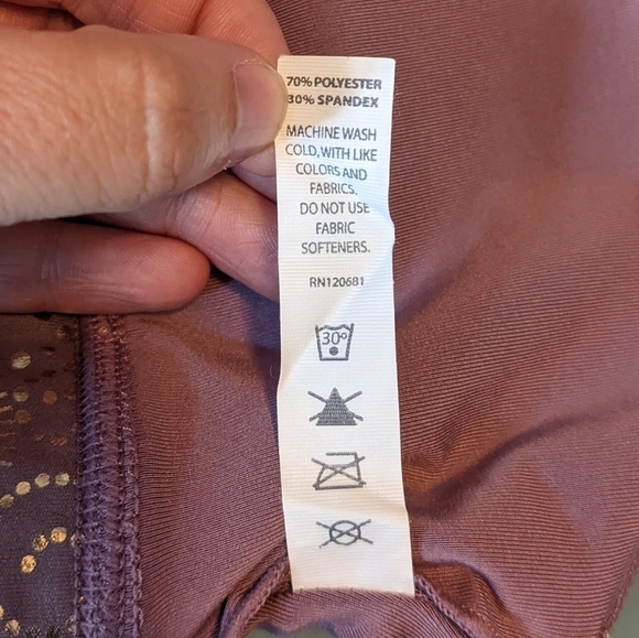 Glyder Lotus Sports Bra Mauve Royal Tide Sz XS - Picture 8 of 8